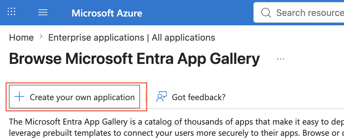 Create your own application option