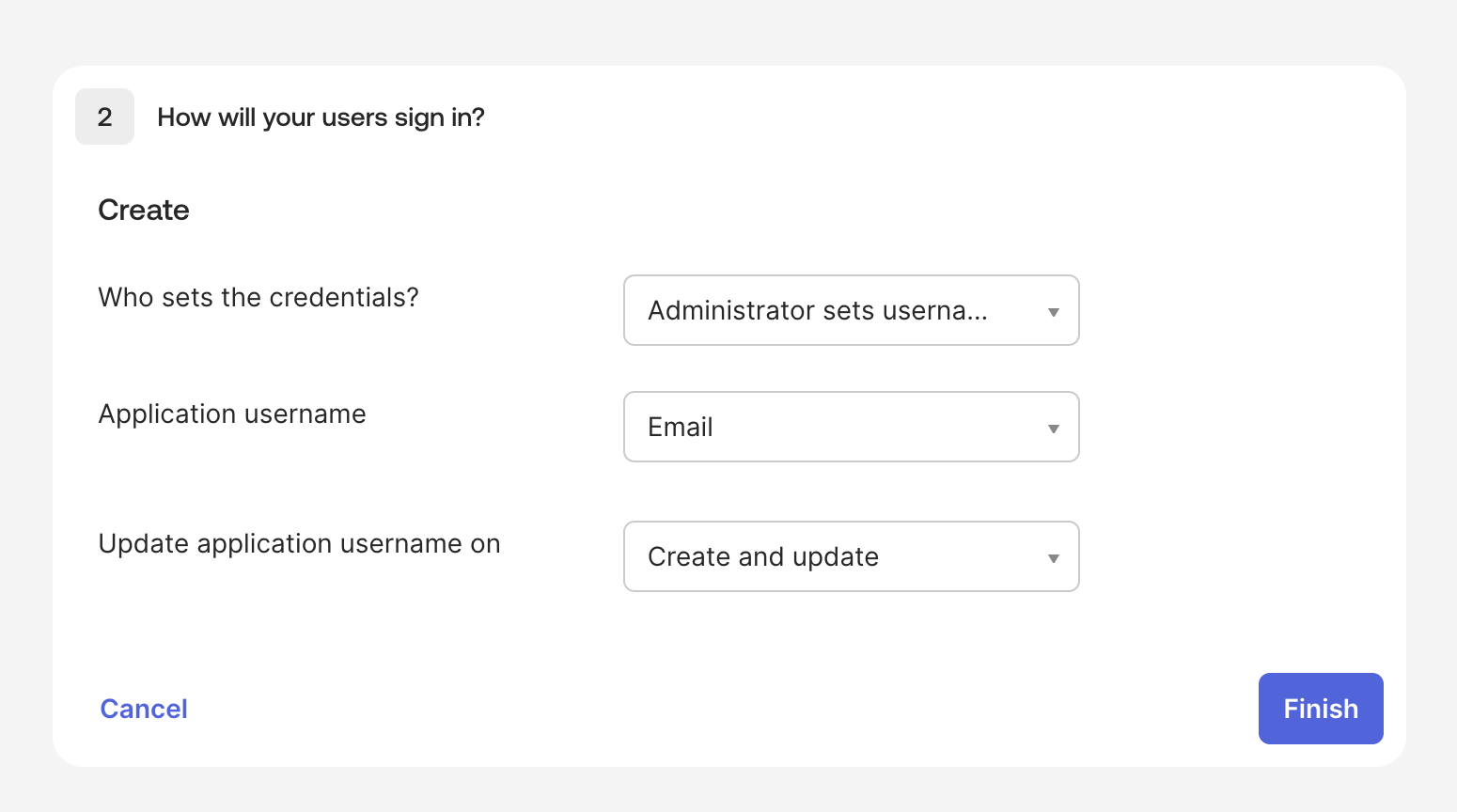 Configure user sign-in settings